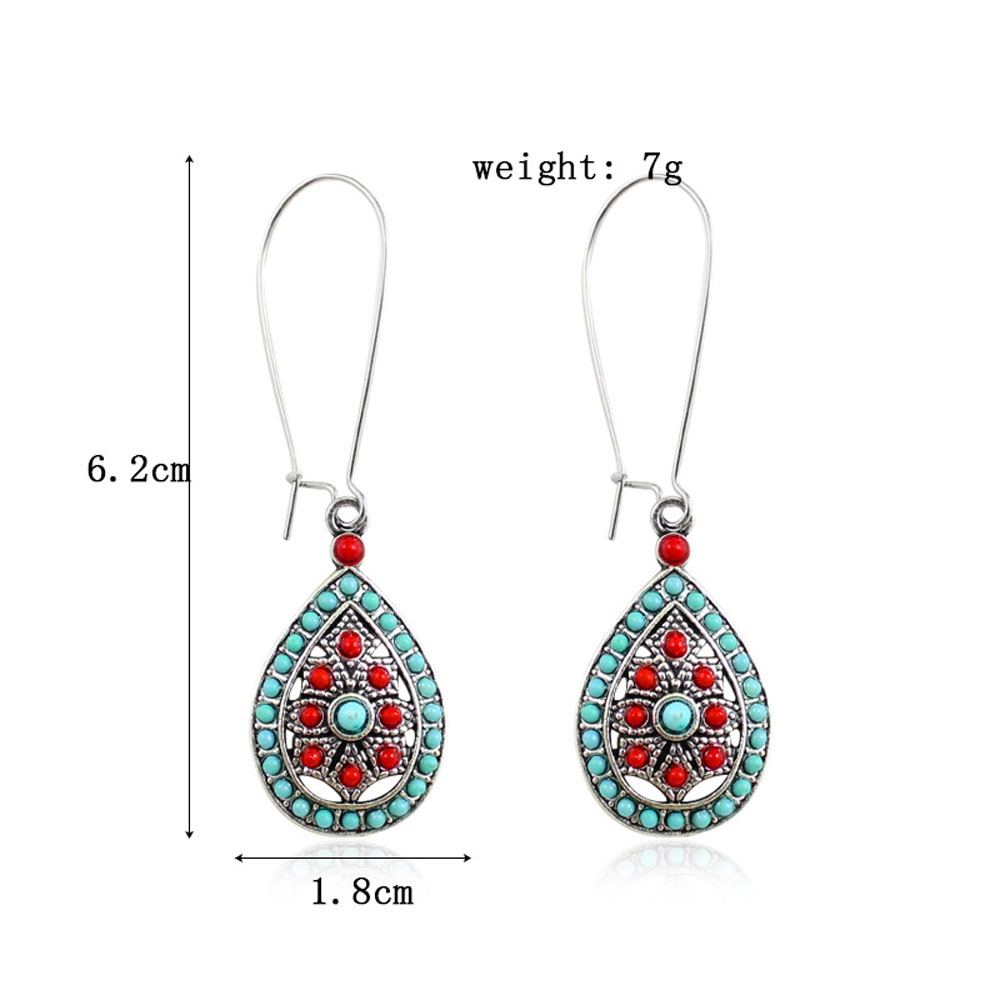 Đôi Khuyên Tai Hình Giọt Nước Phối Hạt Ngọc Trai Giả Thời Trang Dành Cho Nữ