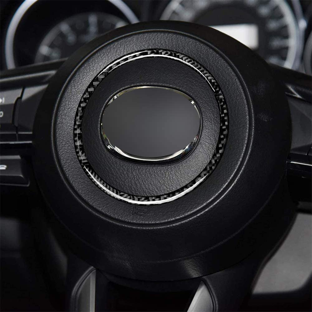 Ốp viền vô lăng xe hơi Mazda 3 6 Cx-4 Cx5 Cx9 bằng sợi Carbon
