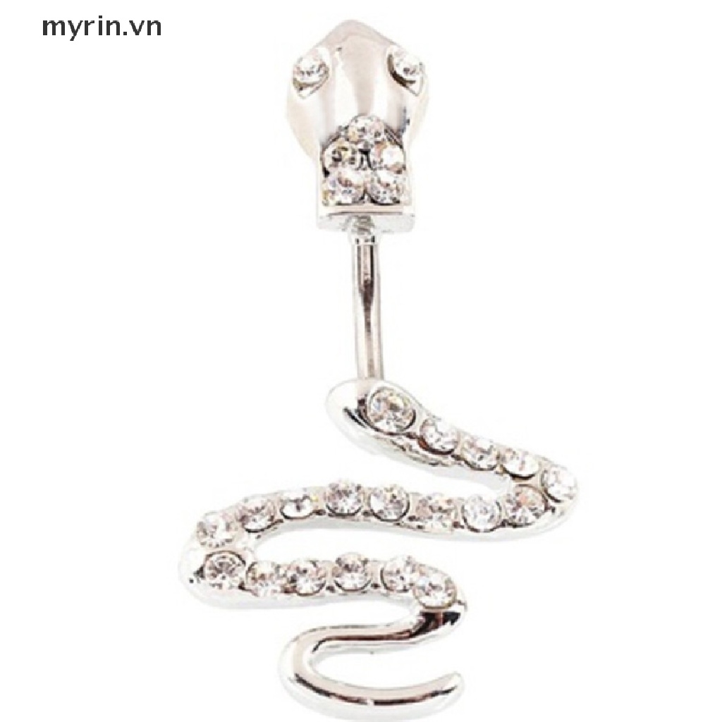 Khuyên Rốn Hình Rắn Chất Liệu Thép Không Gỉ Cá Tính