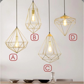Đèn thả đơn hợp kim sơn tĩnh điện nhiều kiểu dáng trang trí nhà, quán cà phê chưa bao gồm bóng đèn DY2213, DY2214