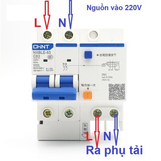 Cầu dao chống giật, chống rò chint 2p-nxble-2p