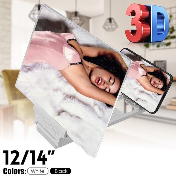 3D HD Mobile Phone Screen Amplifier 8' Video High Definition Magnifier Frame