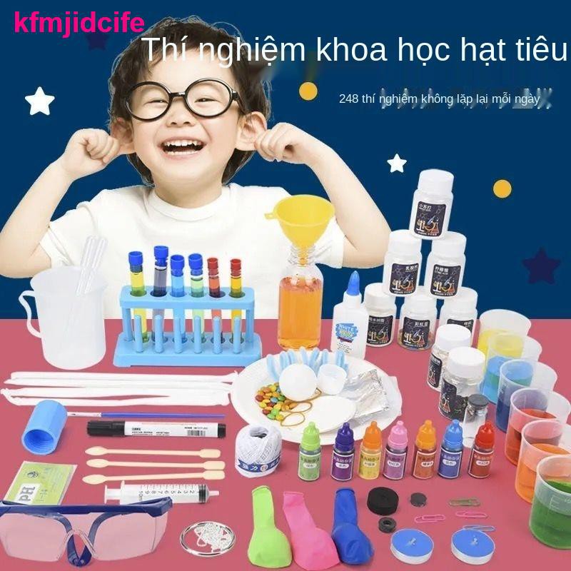 đồ sơ sinhKhoa học trẻ em bộ đồ chơi thí nghiệm, câu đố sinh tiểu học, hóa vật lý, sản xuất, thiết bị phát minh, tà