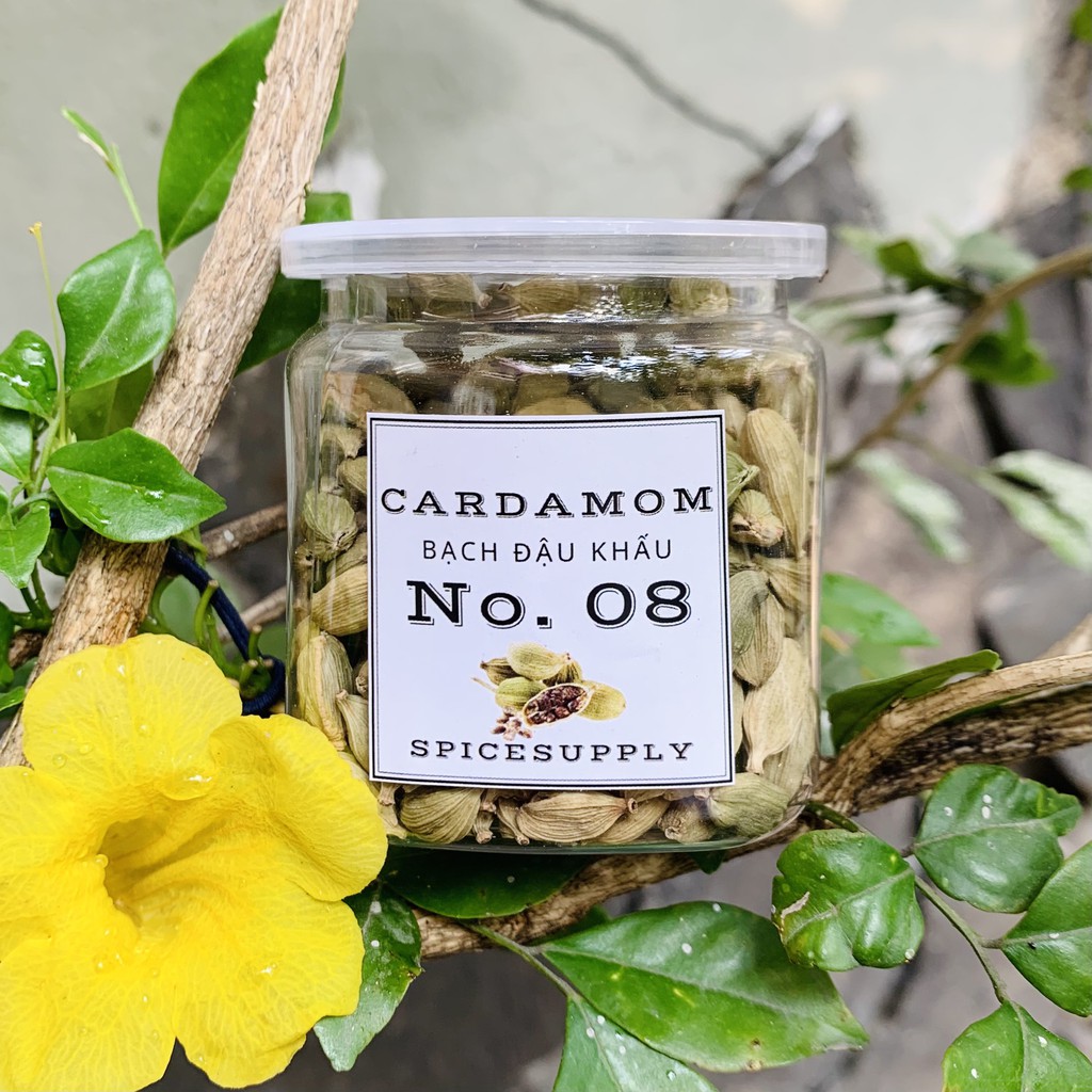 50g Cardamom - Bạch đậu khấu hạt bưởi xanh Ấn Độ