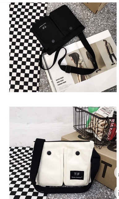 túi đeo chéo, túi chéo vải bố ulzzang unisex siêu chất | BigBuy360 - bigbuy360.vn