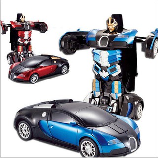 Đồ chơi ô tô biến hình rô bốt cho bé Xe ô tô biến hình thành SIÊU NHÂN TRANSFORMERS