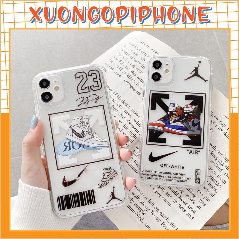 Ốp lưng IP trong suốt Nike Jordan 6/6plus/6s/6splus/7/7plus/8/8plus/x/xr/xs/11/12/13/14/pro/promax T669