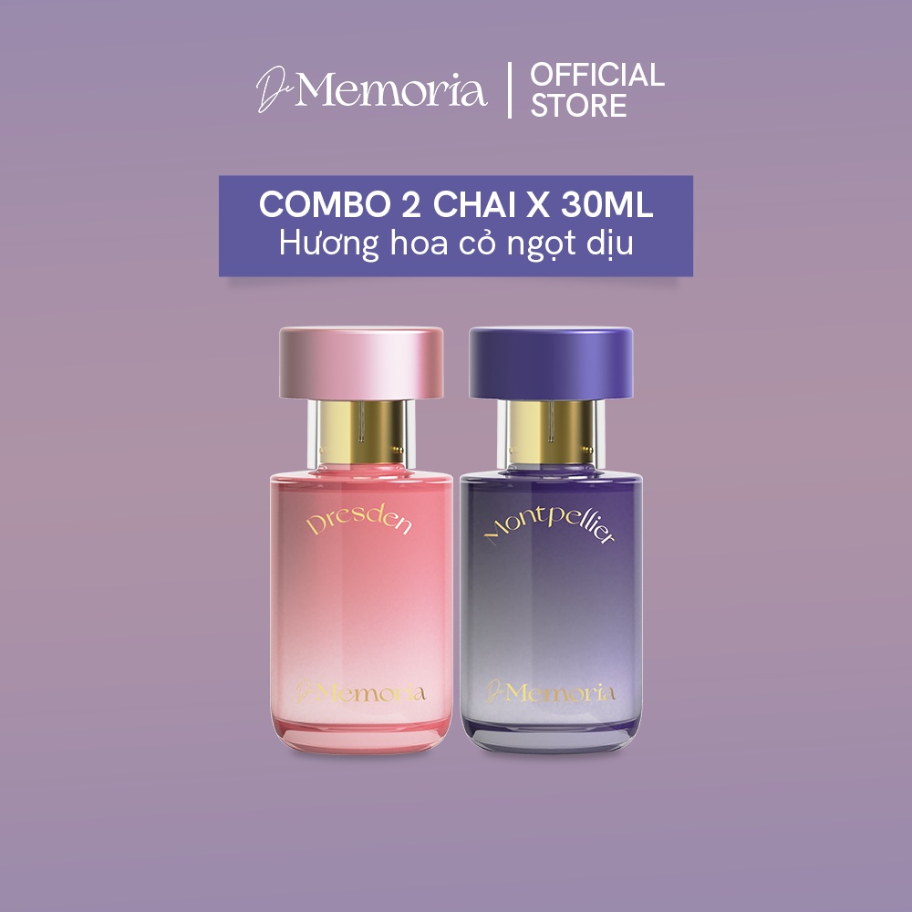 Combo 2 chai nước hoa Memoria (30ml x 2) - Dresden 04 và Monpellier 05