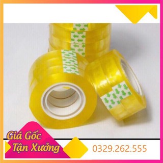 (Siêu Sale)  Cuộn băng dính nhỏ băng dính văn phòng loại 1cm và 2cm
