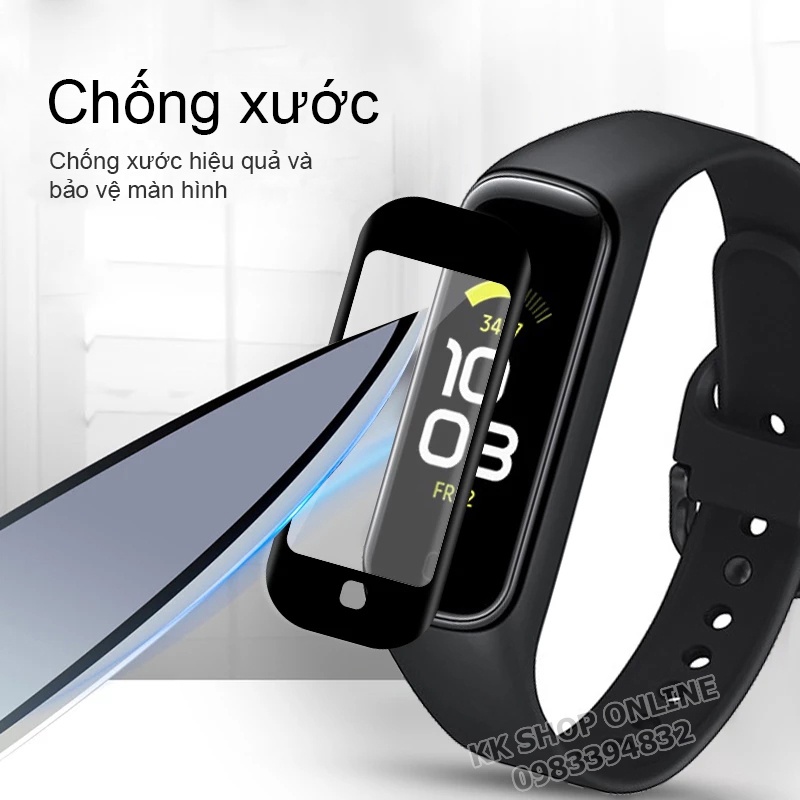 Bộ 2 miếng dán màn hình Samsung Galaxy Fit2 SM-R220 3D bo cong full màn hình