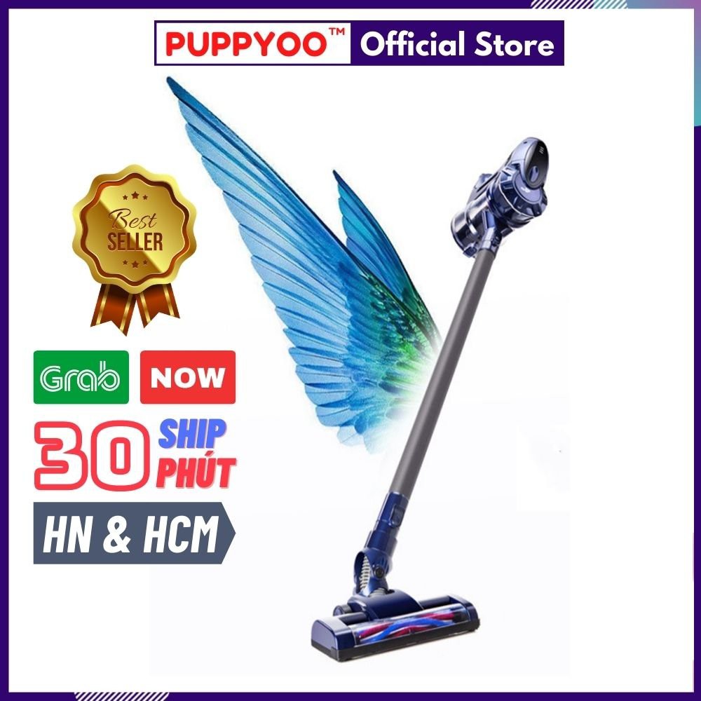 Máy hút bụi cầm tay không dây PUPPYOO WP536 đa năng gia đình mini pin sạc - HCM