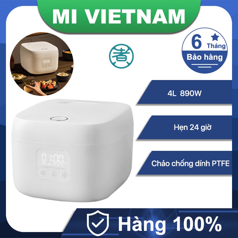 [Mã ELHADEV giảm 4% đơn 300K] Nồi Cơm Điện Thông Minh Xiaomi ZHIWUZHU 4L 8-16 bát cơm Sơn chống dính Daikin PFA minh