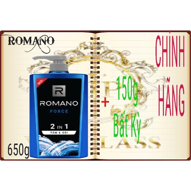 ROMANO FORCE_ ROMANO 2IN1 650G TẶNG KÈM CHAI 150G BẤT KỲ.