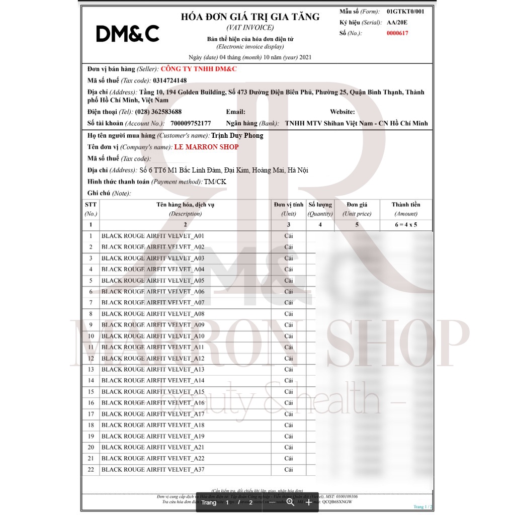 Son kem lì Black Rouge Air Fit Velvet Tint (A06/A12/A37) | BigBuy360 - bigbuy360.vn