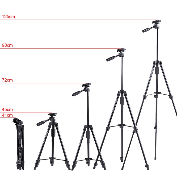 Chân chụp ảnh chuyên nghiệp Tripod VCT-5208 kèm Remote chụp cho điện thoại