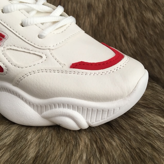 Giầy thể thao nữ_trắng đỏ_A10