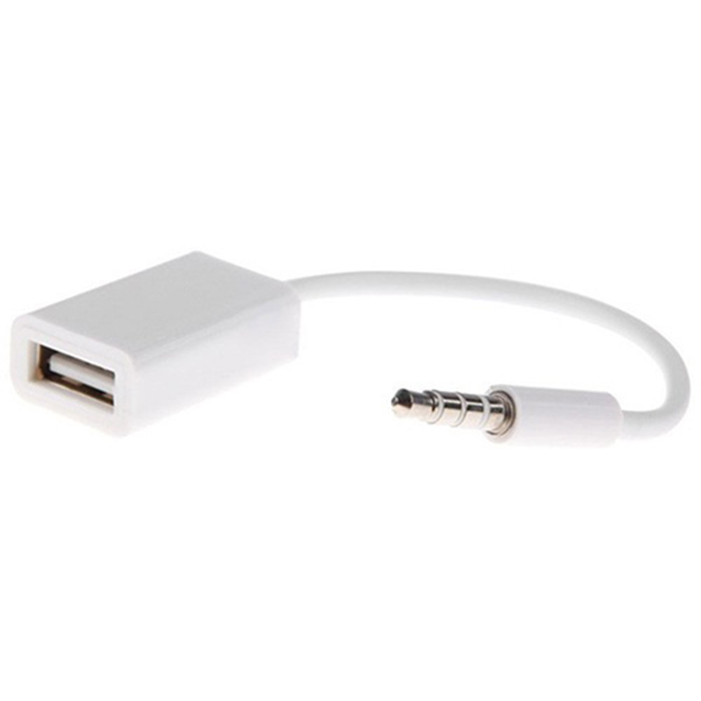 Đầu chuyển đổi cổng Jack 3.5mm thành USB2.0 tiện lợi dành cho xe hơi