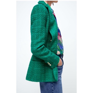 ÁO VEST DẠ TWEED ZARA AUTHENTIC TUỒN STORE
