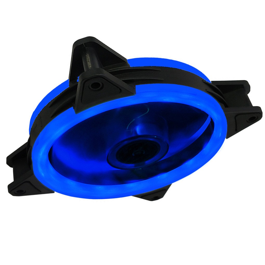 Quạt tản nhiệt 2 mặt có đèn led cho máy tính 4-pin