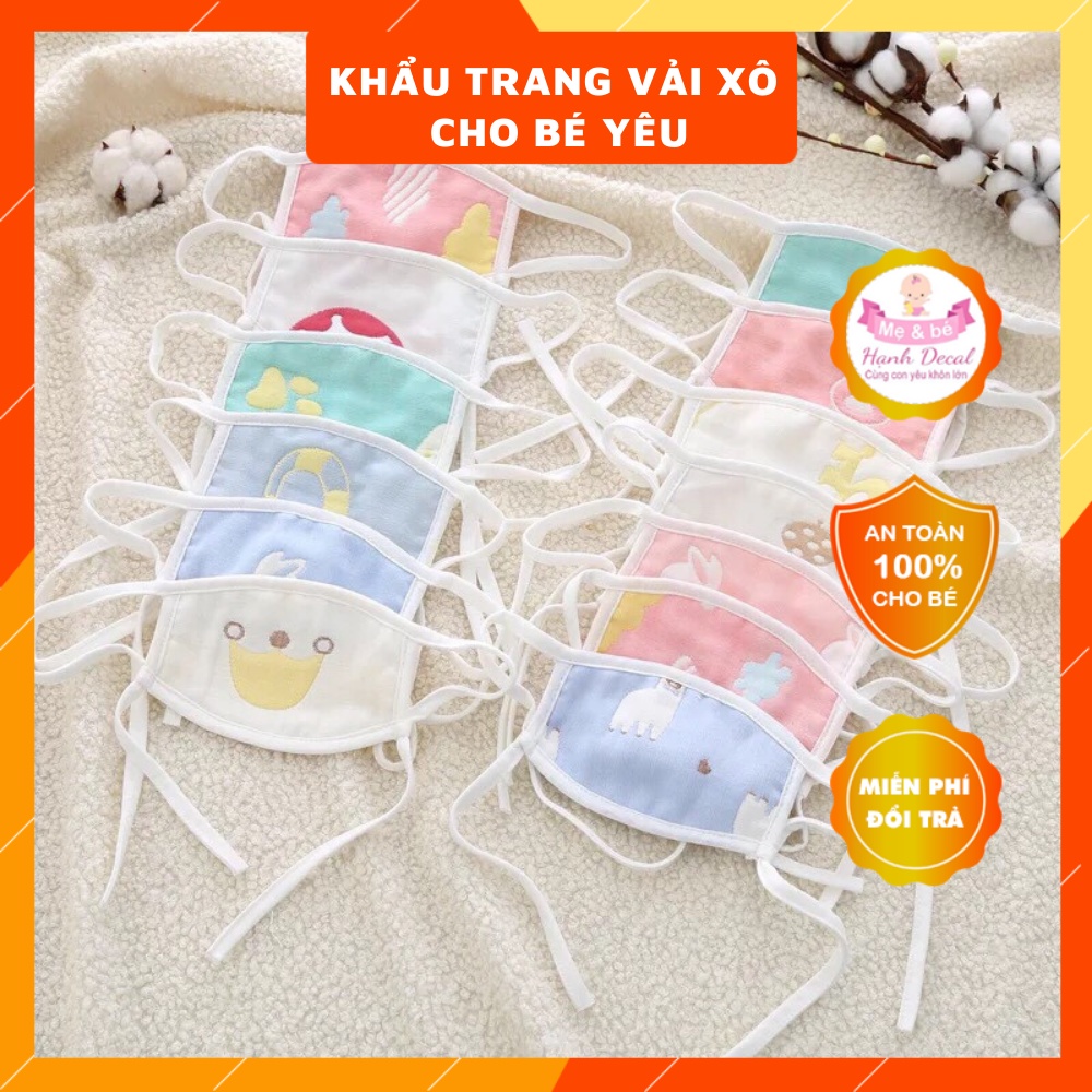 Khẩu trang sợi tre cho bé