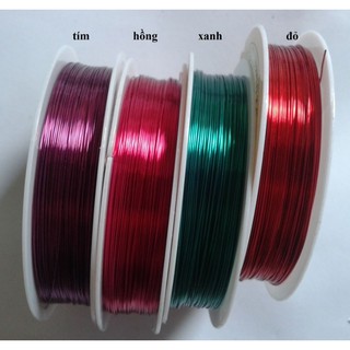 Dây đồng đủ màu size 0.2-0.3-0.4-0.5-0.6mm làm handmade