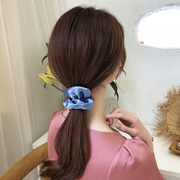 2 dây buộc tóc Scrunchies Satin sang mịn Song An Eco HD45 (ngẫu nhiên)