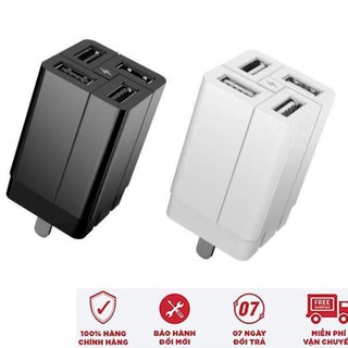 Củ sạc nhanh 4 cổng usb remax wk wp-u73 2.4a - hàng chính hãng