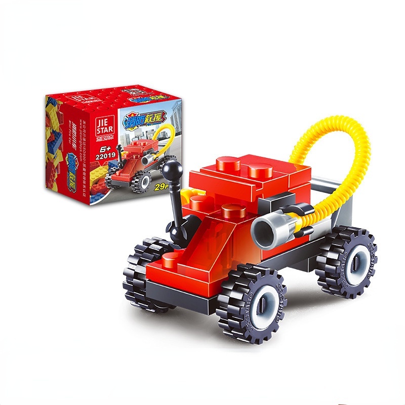 Đồ Chơi Lắp Ráp Mô Hình Máy Bay/Xe Cứu Hỏa/Xe Cứu Hỏa/Máy Bay Mini Bằng Nhựa Cho Bé