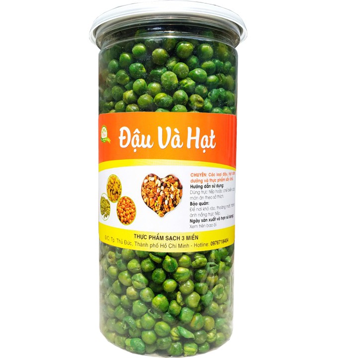 Đậu hà lan sấy chín giòn ngon chất lượng - Hũ pet 500g
