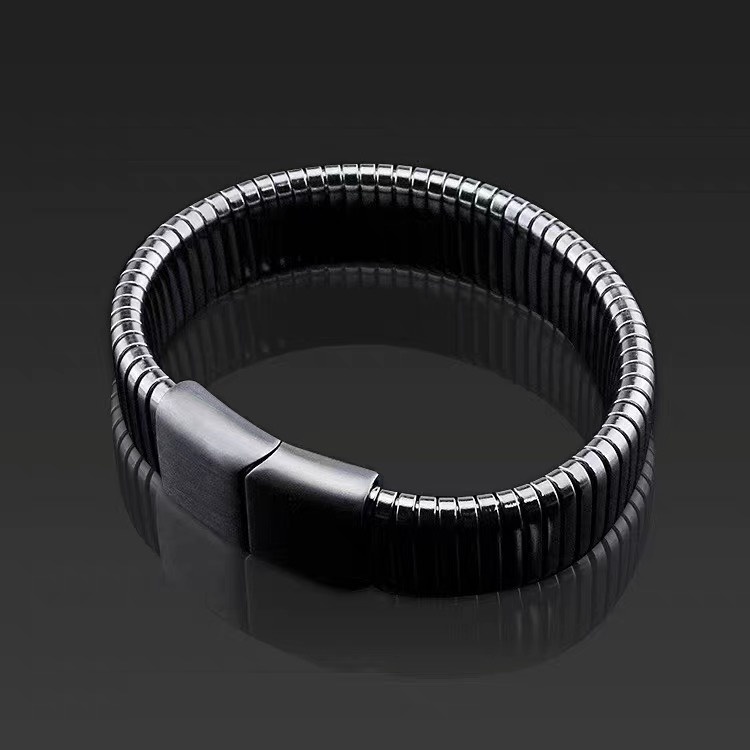 Vòng tay thép Titan màu Bạc Unisex cao cấp và thời trang phong cách Hàn - ARTW