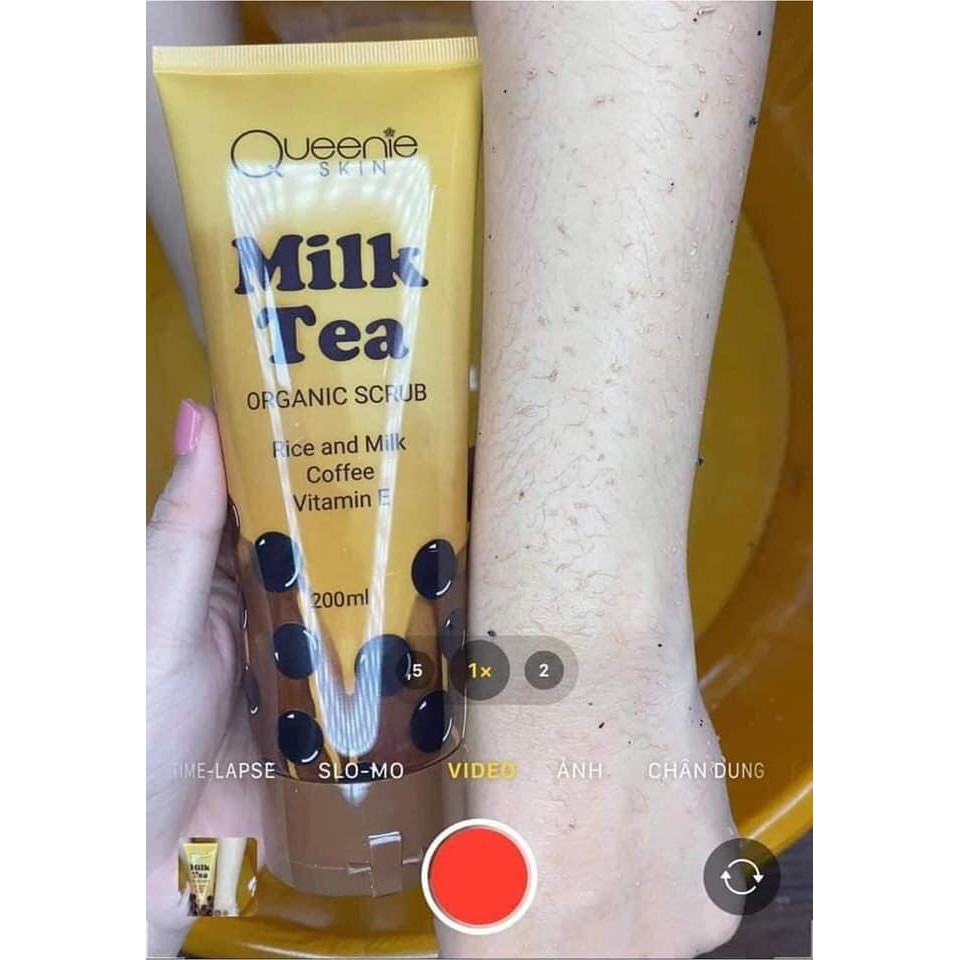 Tẩy Tế Bào Chết Milk Tea Queenie Skin Combo