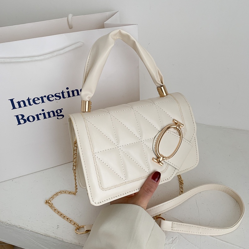 Túi Đeo Chéo Nhỏ Đa Năng Phối Dây Xích Thời Trang Mùa Hè 2022 Cho Bạn Gái