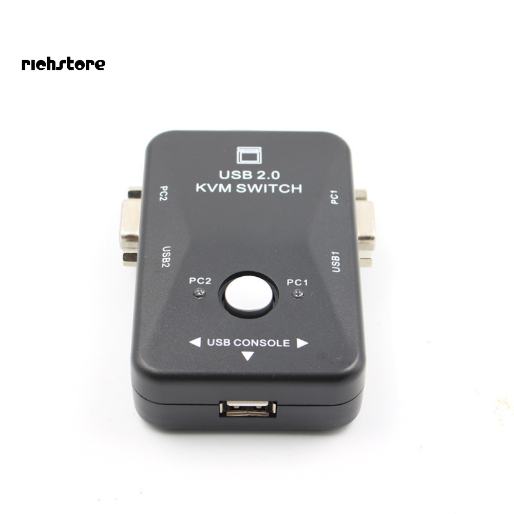 Hộp Chuyển Đổi Xdncx 2 Cổng USB VGA KVM Cho Chuột Và Bàn Phím Máy Tính | BigBuy360 - bigbuy360.vn