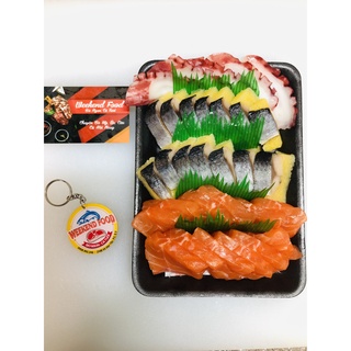 Sashimi set cá hồi - cá trích - sò đỏ - ảnh sản phẩm 8