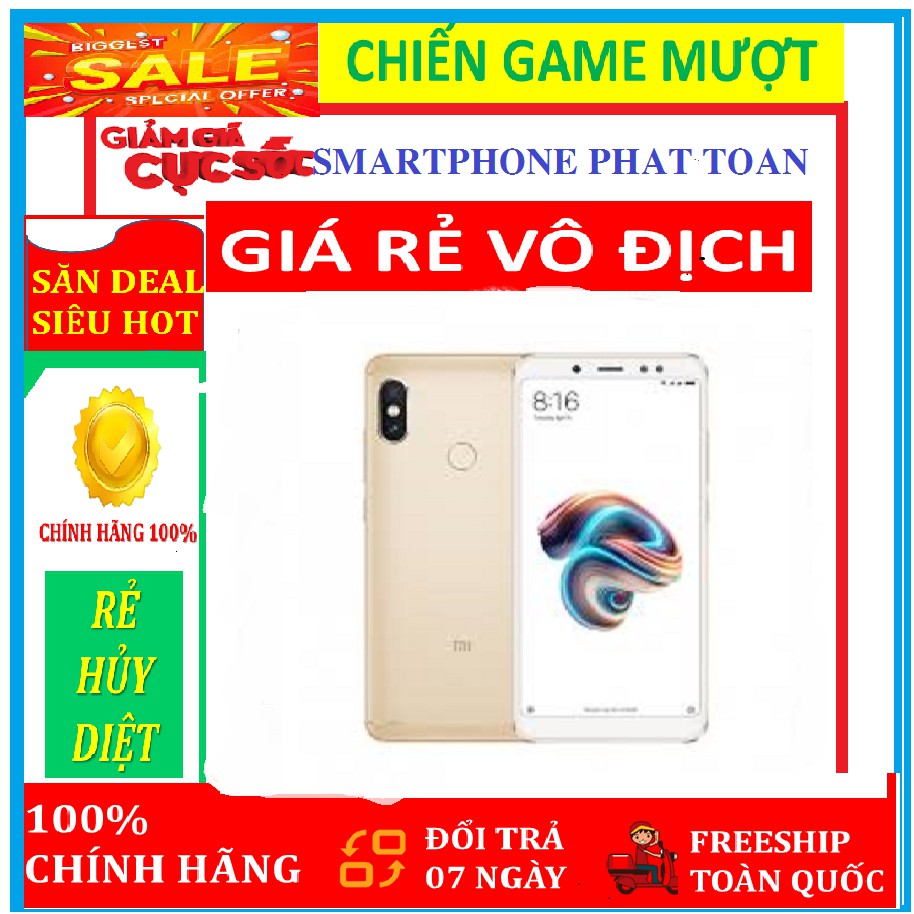 điện thoại Xiaomi Redmi Note 5 Pro 2sim ram 4G/64G mới Fullbox, chơi Game mượt__ đủ màu