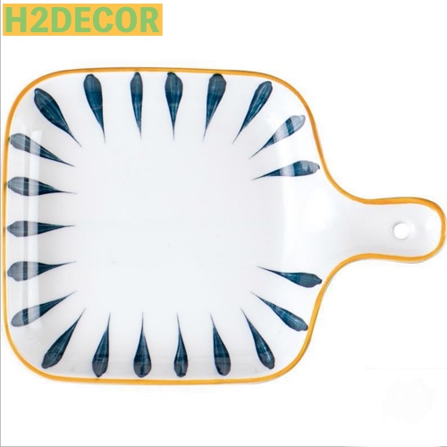 Đĩa sứ, thố nướng một tay cầm men cao cấp phong cách nhật bản - đĩa trang trí món ăn H2decor