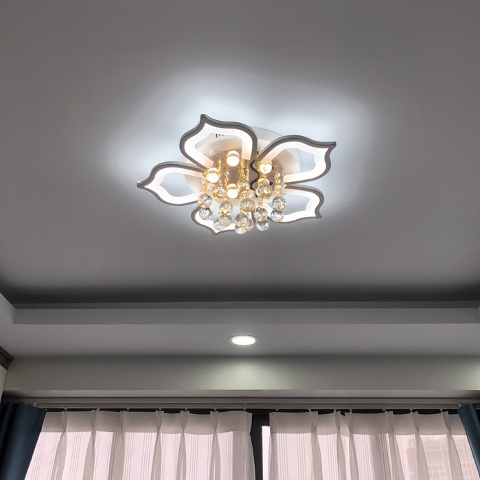 Đèn ốp trần MONSKY NAVISE 5 cánh hiện đại với 3 chế độ ánh sáng trang trí nội thất hiện đại [ ẢNH THẬT 100%].