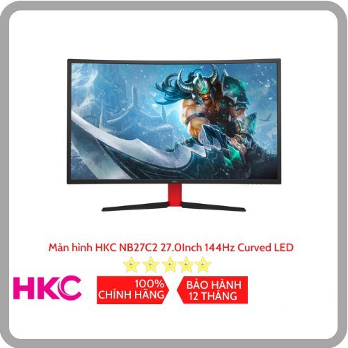 Màn hình HKC NB27C2 27.0Inch 144Hz Curved LED - Chính hãng bảo hành 24 Tháng
