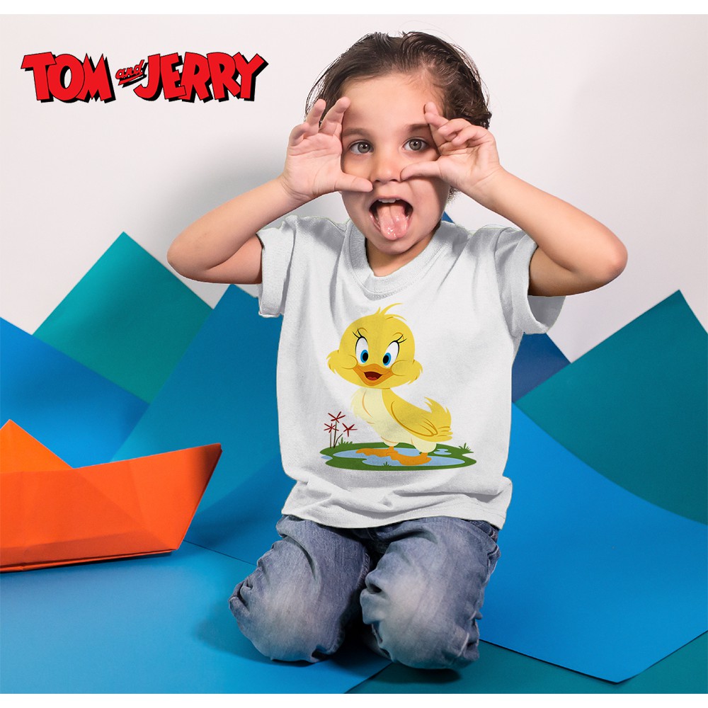 Áo thun Cotton Unisex - Movie - Tom and Jerry - Vịt con ngốc nghếch
