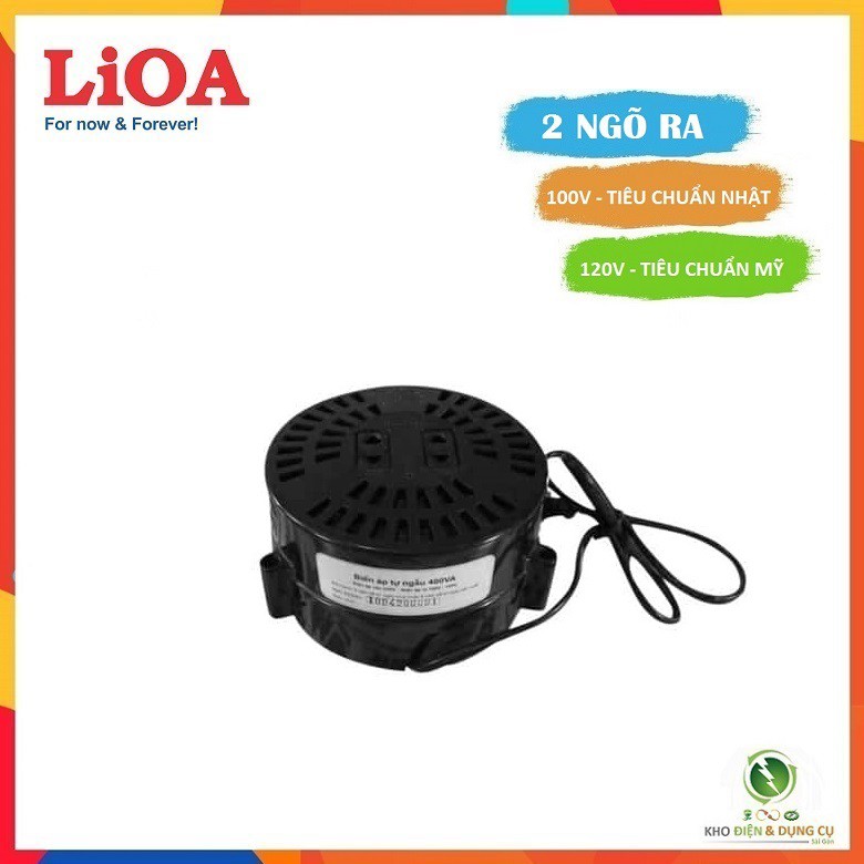 BIẾN ĐỔI NGUỒN HẠ ÁP LIOA 0,4KVA DN004 TỪ 220V XUỐNG 100V - 120V ( TIÊU CHUẨN NHẬT & MỸ ) - 2 NGÕ RA