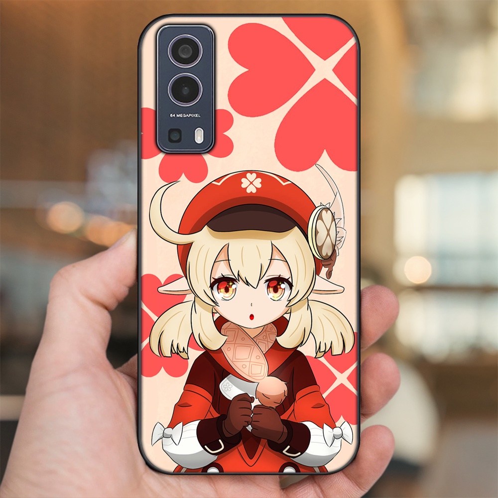 Ốp lưng Vivo Y72 5G viền đen in hình Klee Genshin Impact