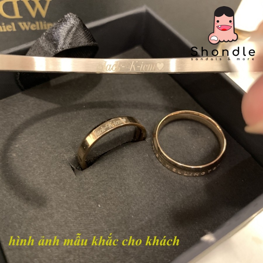 Nhẫn DW Khắc Tên Theo Yêu Cầu - Không rỉ - Bảo Hành 1 Năm