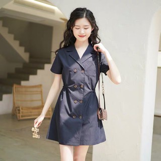 D69 - Đầm Bigsize vest cài nút