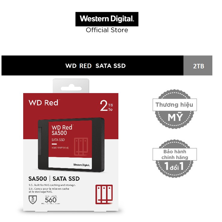 Ổ cứng gắn trong WD Red SSD 2TB-WDS200T1R0A