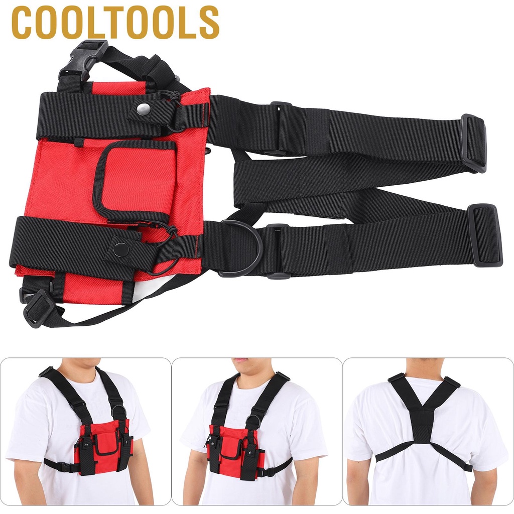 Cooltools Chest Bag  Multi Pocket Wear Resistant Durable Portable Waterproof Vest Rig with Adjustable Shoulder Straps for Outdoor