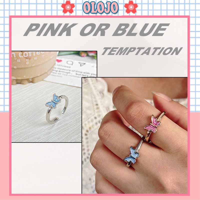 Nhẫn Mạ Vàng Hình Bướm Có Thể Điều Chỉnh Thời Trang Dành Cho Nữ