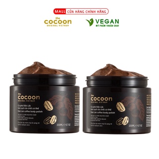 Combo 2 chai Cà phê Đắk lắk làm sạch da chết Cocoon (200ml/chai)