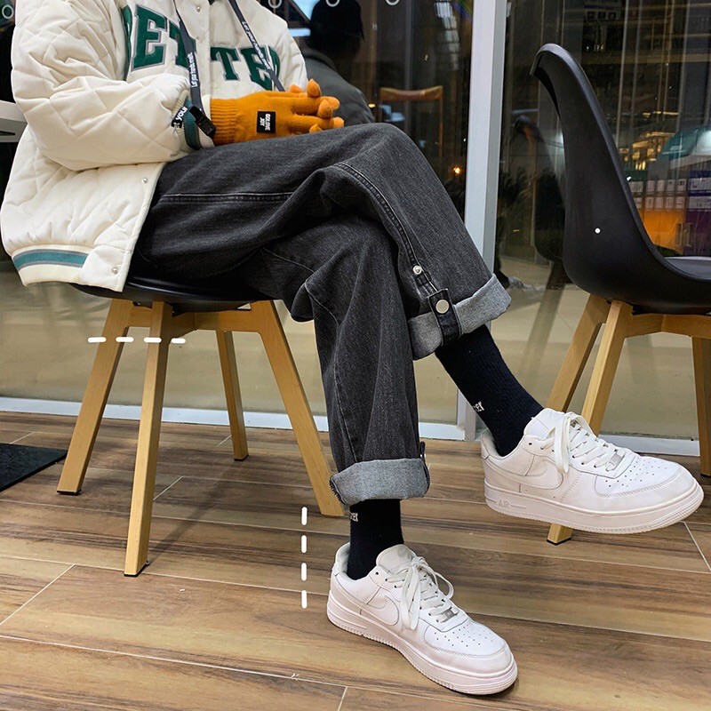 [ORDER-CÓ BIG SIZE] Quần bò jeans ống rộng nam sắn gấu Ulzzang oversize hiphop siêu chất ❤️ | BigBuy360 - bigbuy360.vn