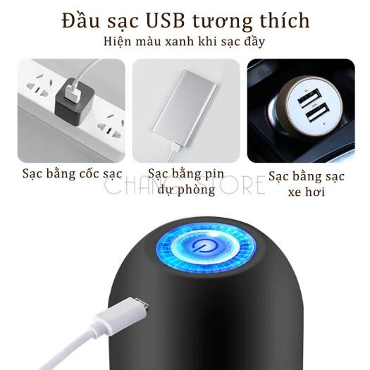 Vòi bơm nước uống máy bơm hút nước rót rượu tự động mini từ bình nước lọc