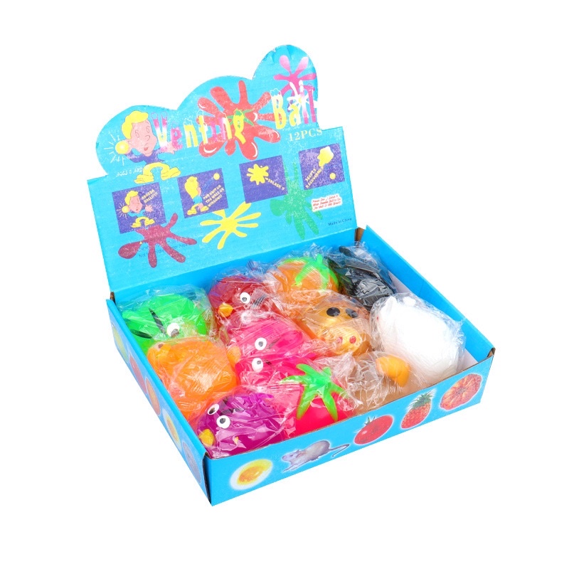 [RẺ VÔ ĐỊCH] Đồ Chơi Bóp Tay Hình Thú Và Hoa Quả Xả Stress, Bóp Bong Bóng Dính Tường Độc Lạ.